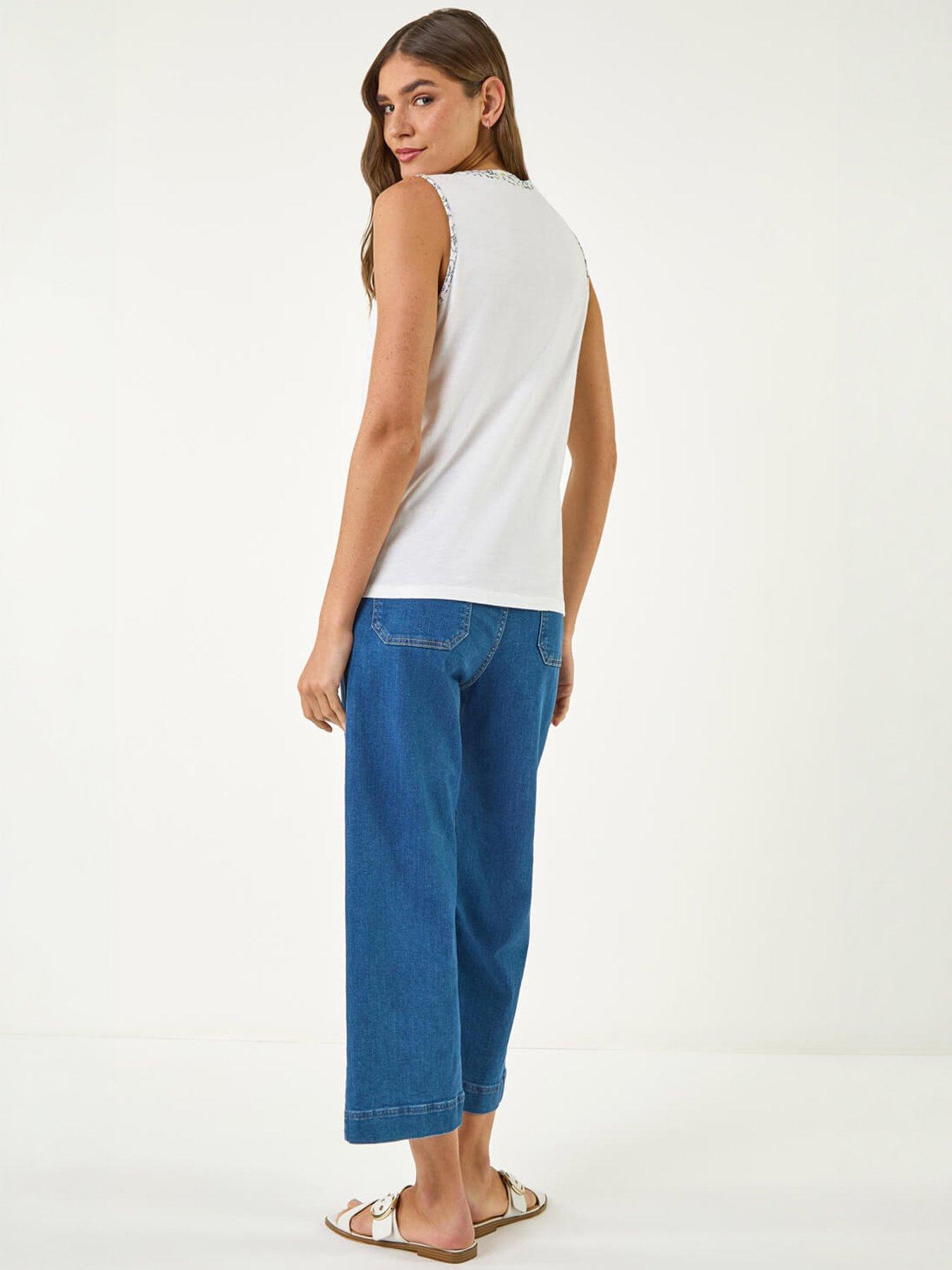 Image 4 of 5 of Roman Contrast Trim Vest Top