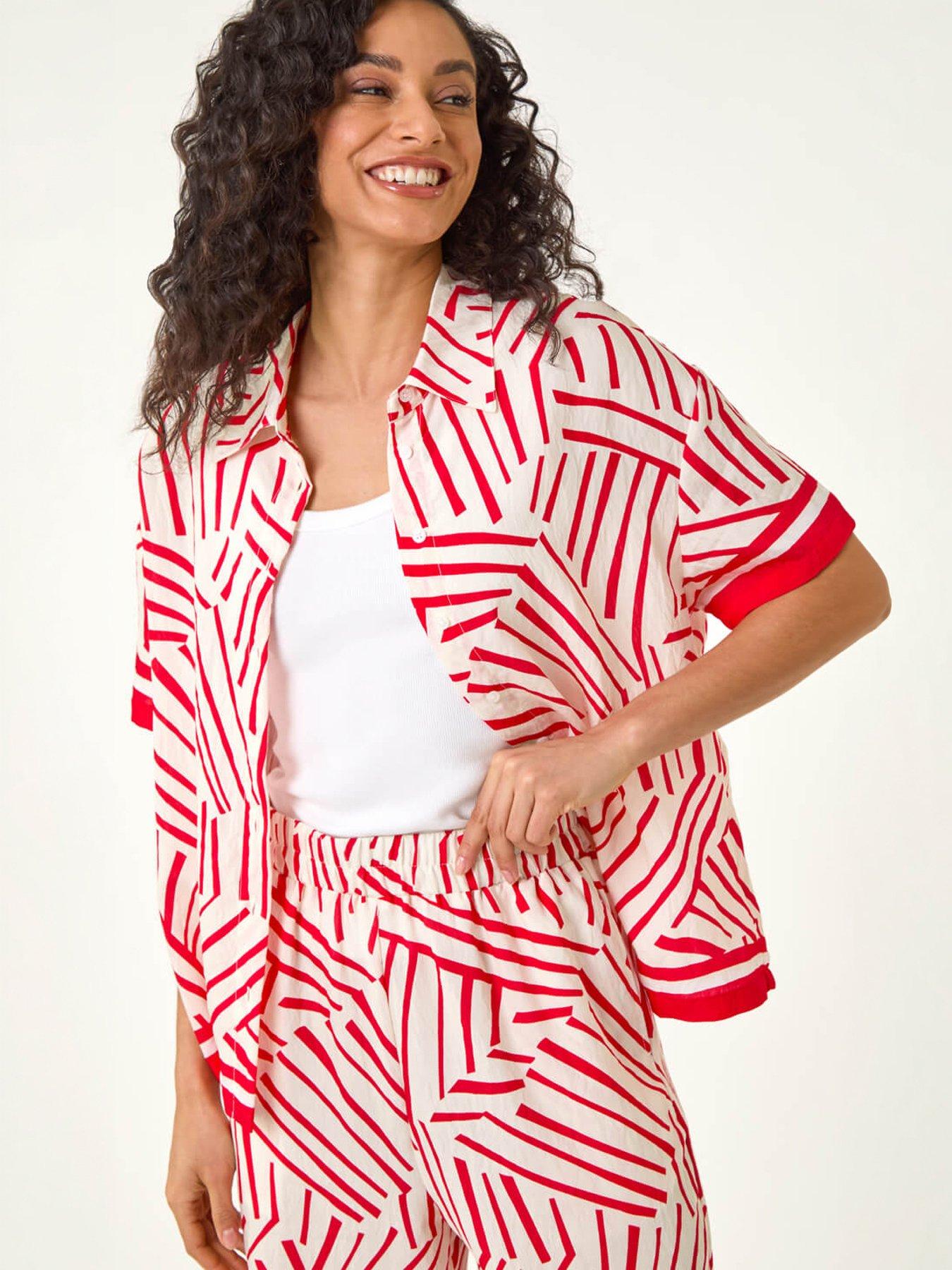 Roman Dusk Geometric Buttoned Shirt
