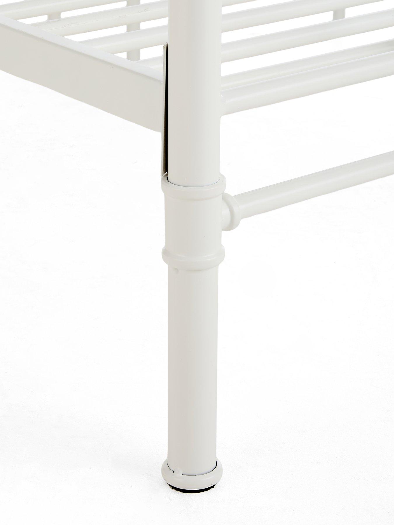 Image 4 of 6 of The Very Collection Freddie Metal Small Double Bed Frame with Mattress Options (Buy &amp; SAVE!) - White