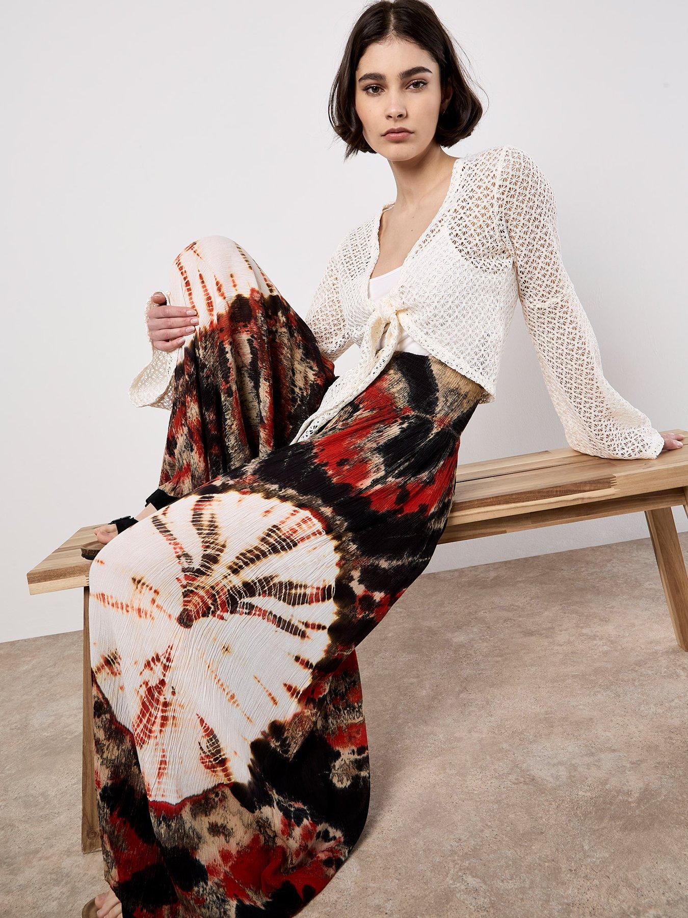 Apricot Apricot Sun Dance Tiedye Palazzo Trouser