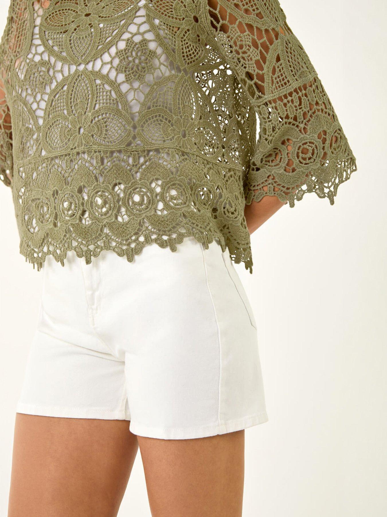  image of roman-dusk-floral-crochet-top