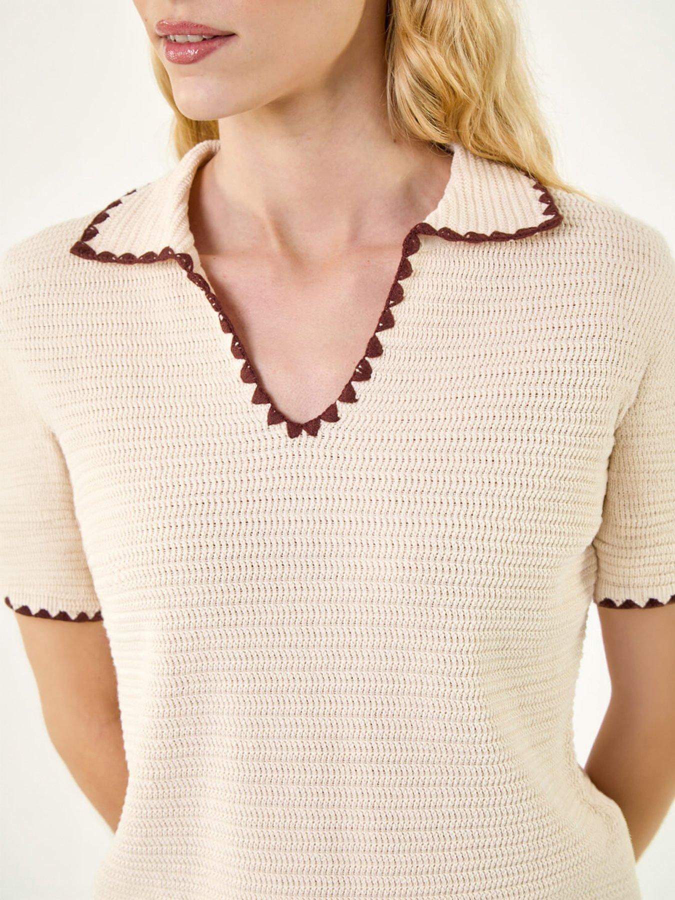  image of roman-textured-collar-knit-top