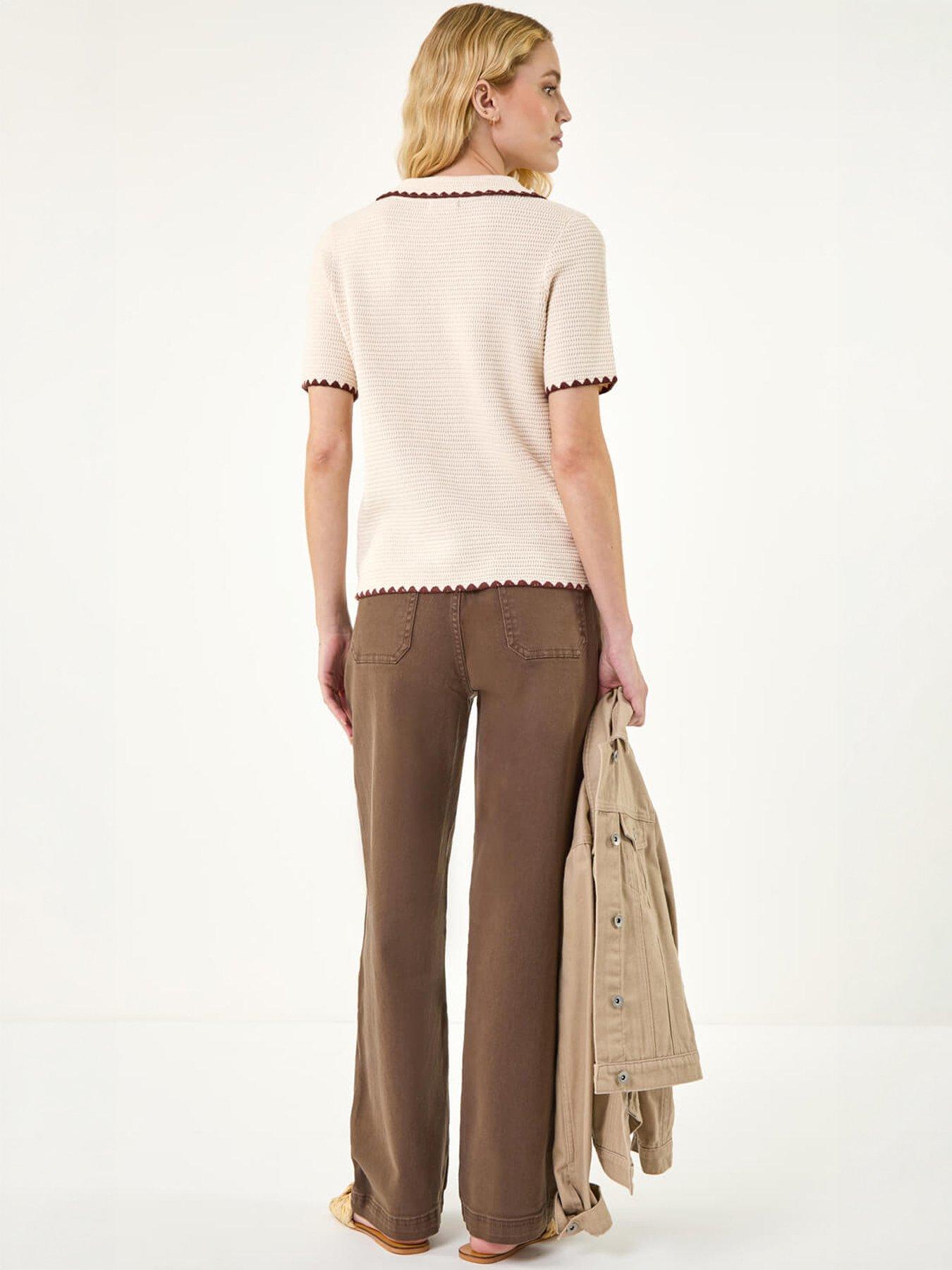  image of roman-textured-collar-knit-top