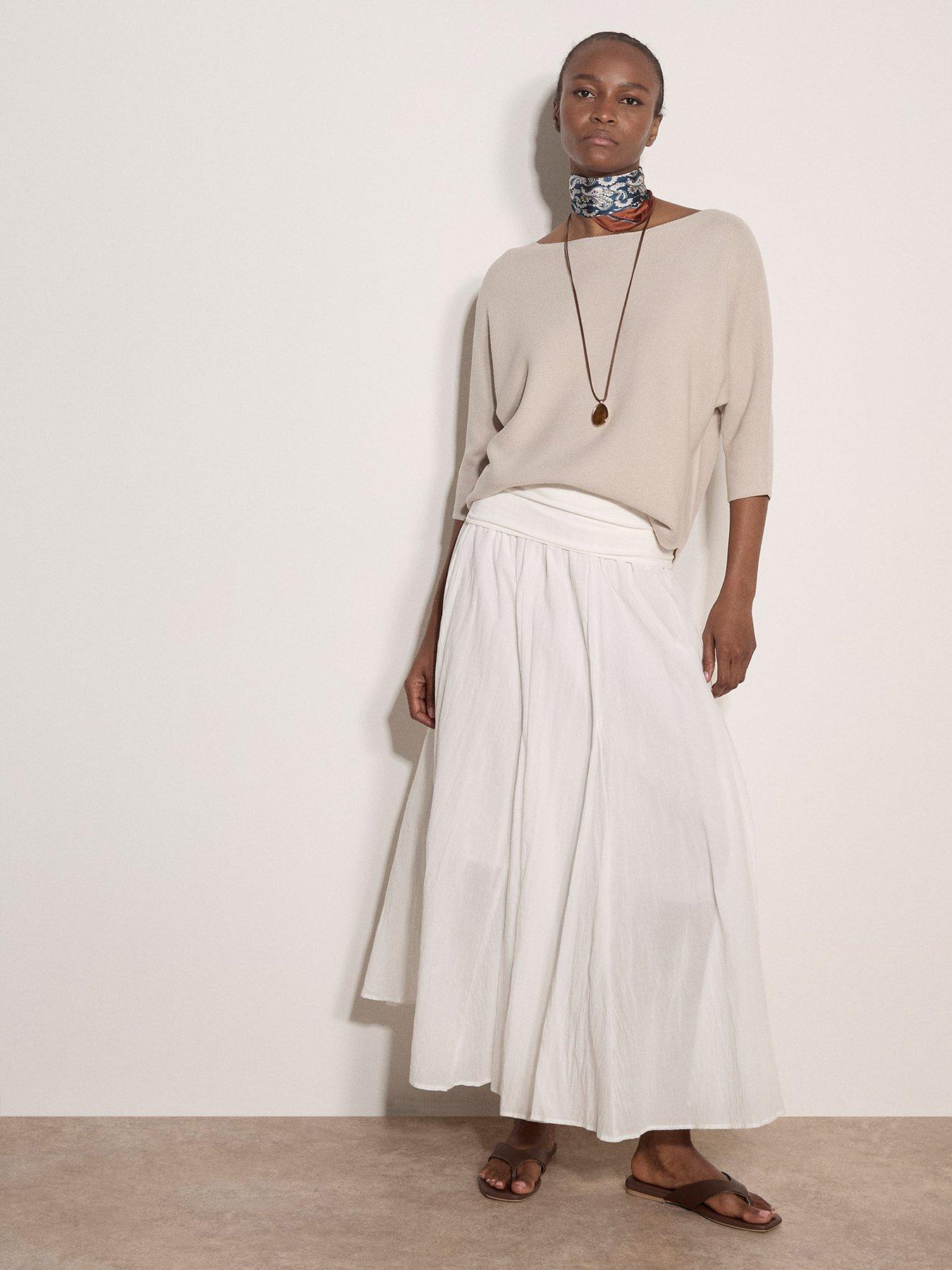 Image 3 of 4 of Apricot Simple Knitted Batwing Tee