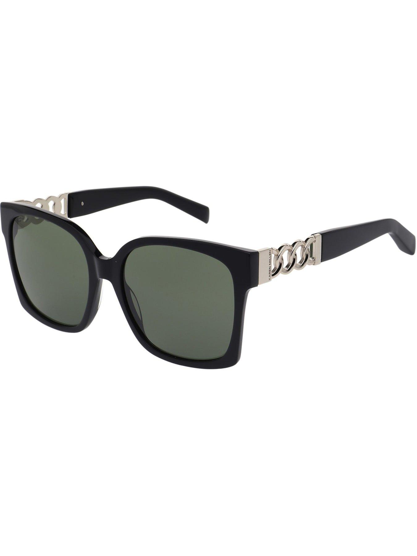 Image 2 of 3 of Karen Millen Oversized Square Sunglasses - Black