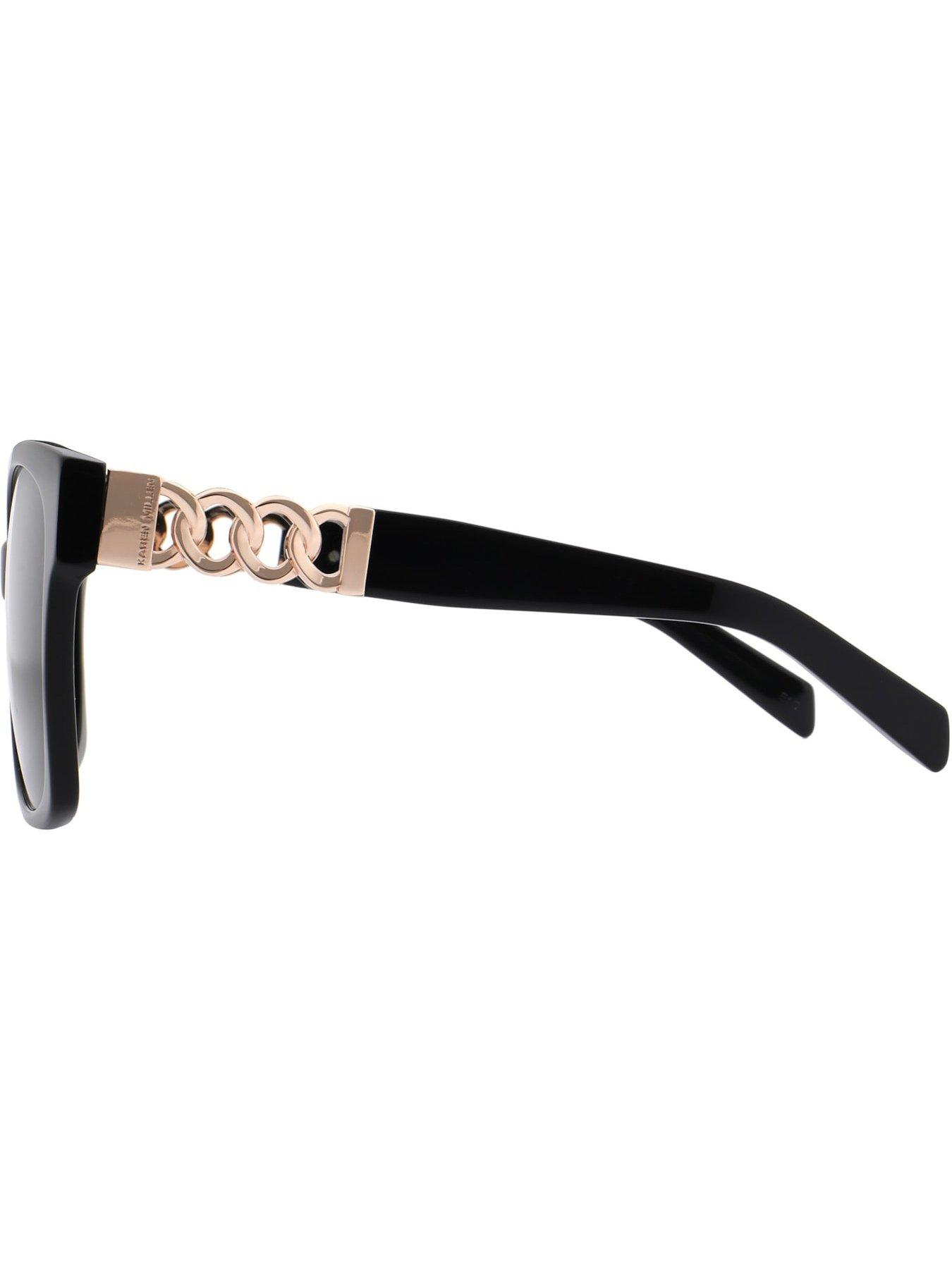 Image 3 of 3 of Karen Millen Oversized Square Sunglasses - Black
