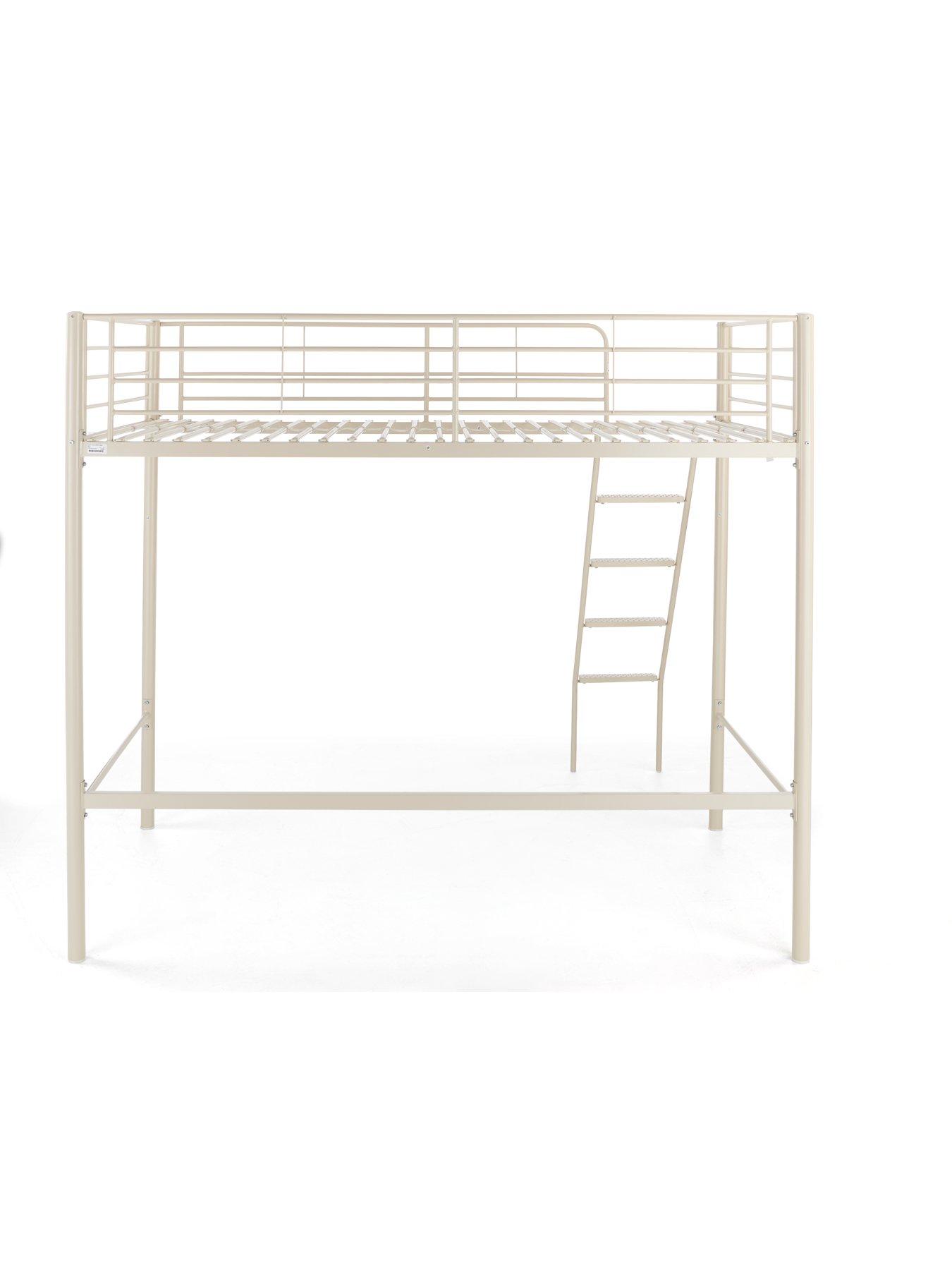 Image 4 of 7 of The Very Collection Domino High Sleeper Bed Frame with Mattress Options (Buy &amp; SAVE!) - Cream