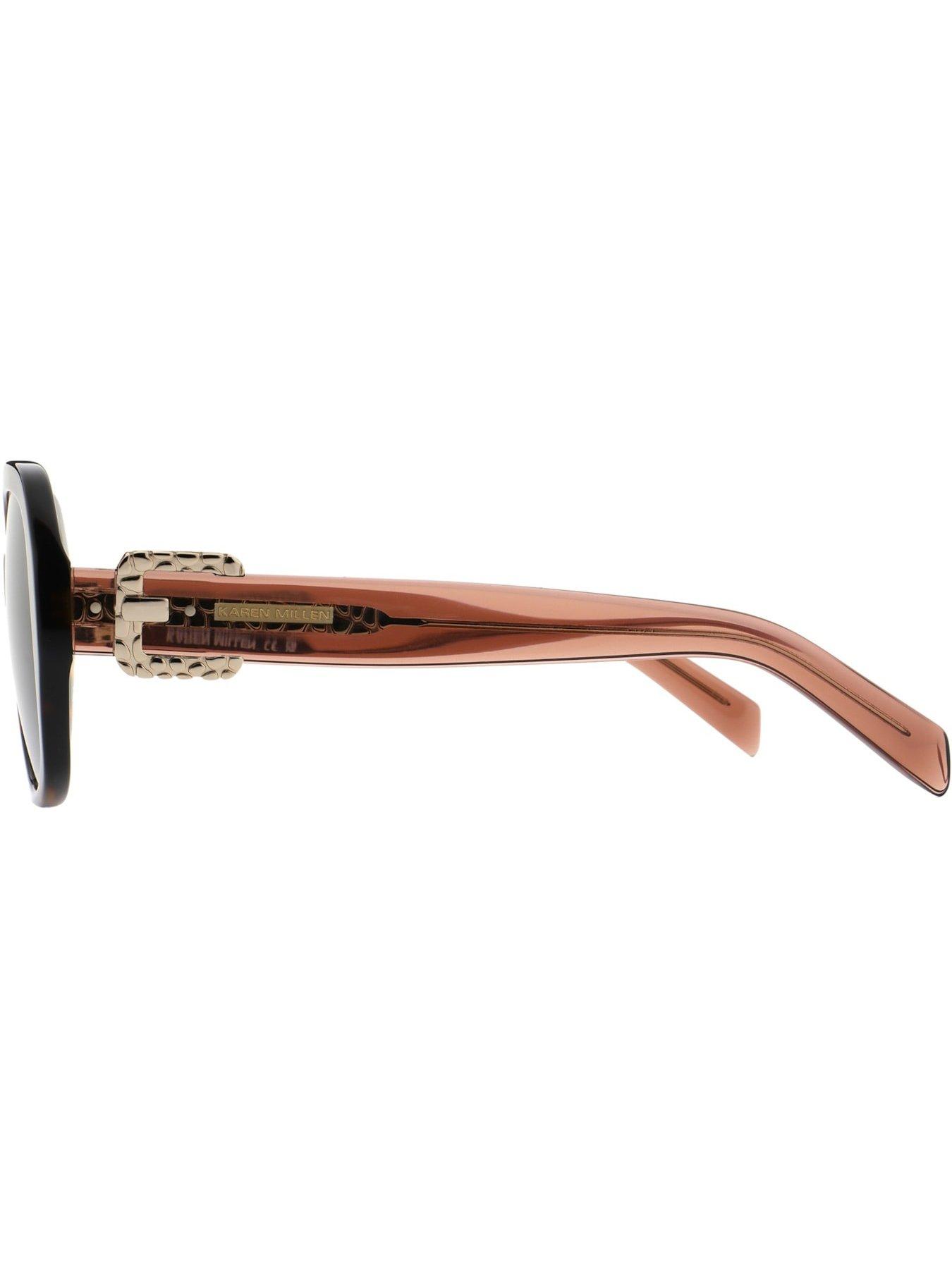 Image 3 of 3 of Karen Millen Oversized Sunglasses - Brown