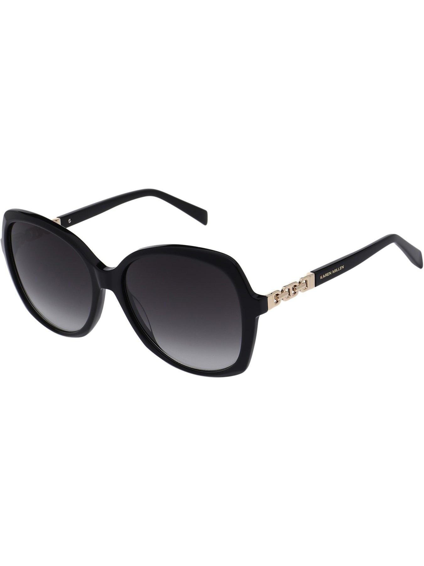  image of karen-millen-oversized-sunglasses-black