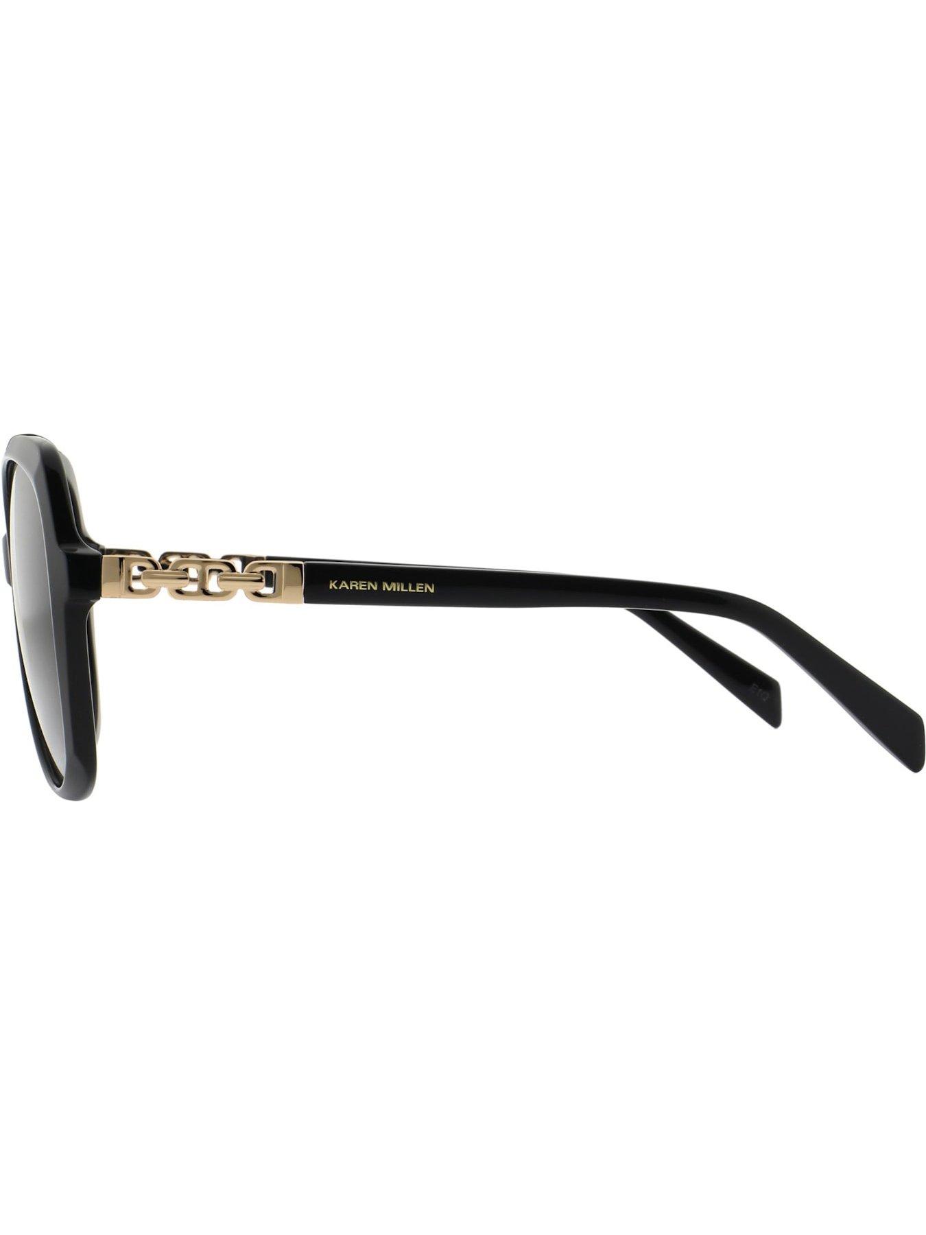  image of karen-millen-oversized-sunglasses-black