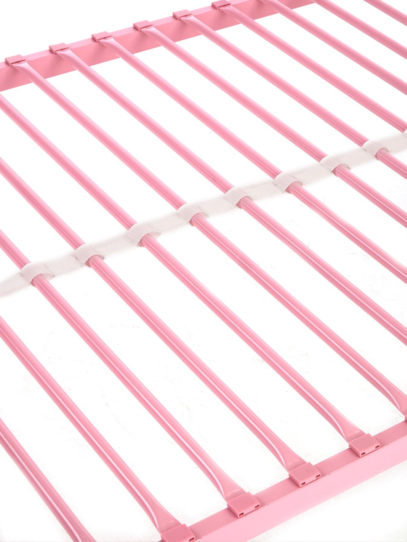 Image 6 of 7 of The Very Collection Domino Bunk Bunk Frame with Mattress Options (Buy &amp; SAVE!) - Pink