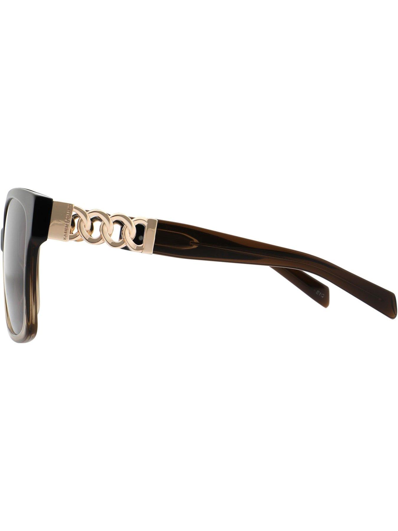 Image 3 of 3 of Karen Millen Oversized Square Sunglasses - Brown