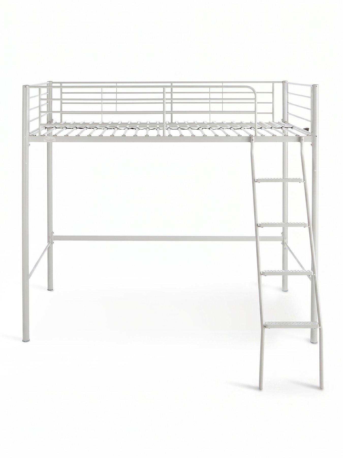 Image 2 of 7 of The Very Collection Domino High Sleeper Bed Frame with Mattress Options (Buy &amp; SAVE!) - Grey