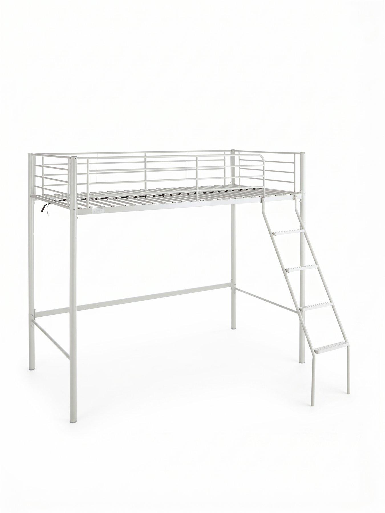 Image 3 of 7 of The Very Collection Domino High Sleeper Bed Frame with Mattress Options (Buy &amp; SAVE!) - Grey