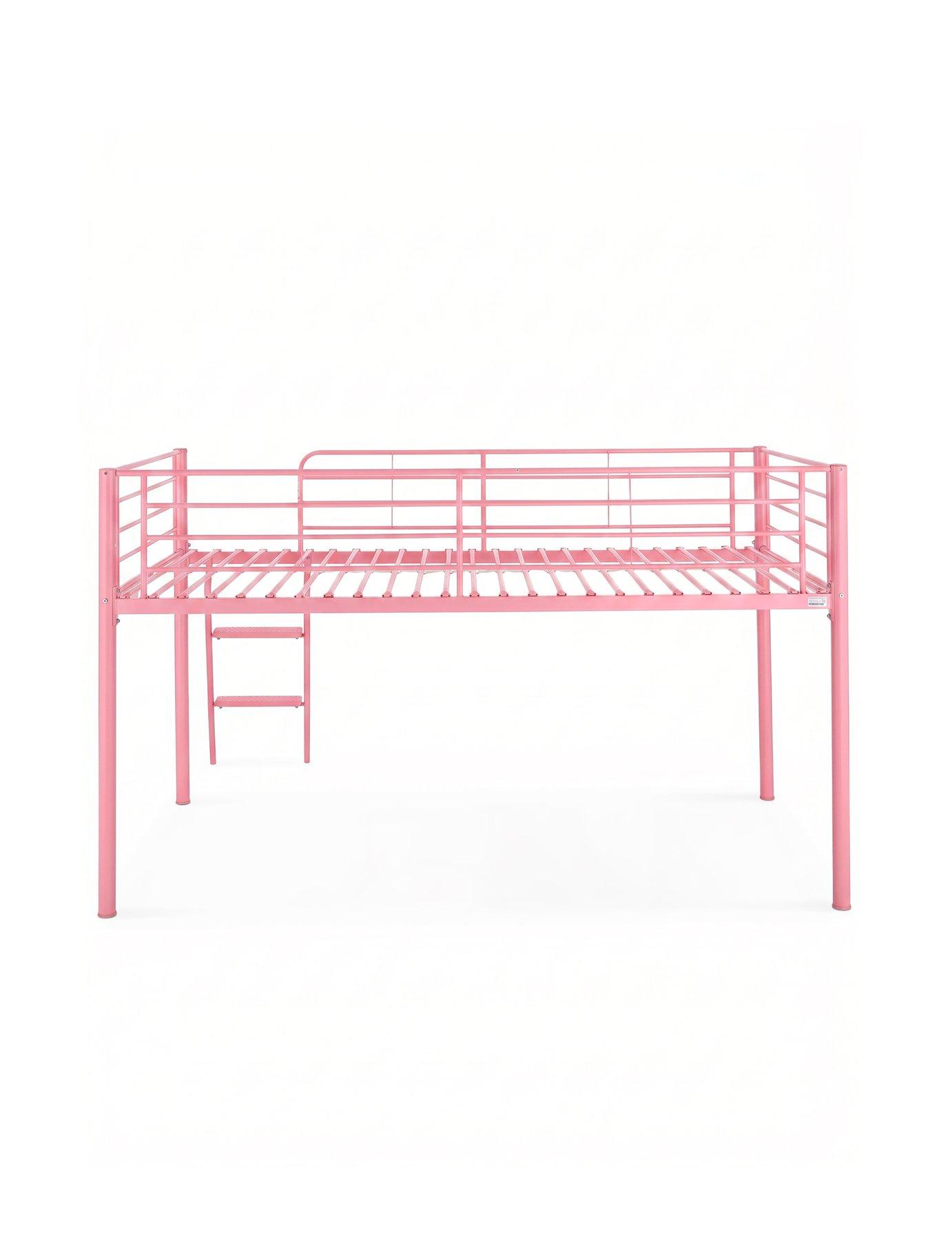 Image 4 of 7 of The Very Collection Domino Mid Sleeper Bed Frame with Mattress Options (Buy &amp; SAVE!) - Pink