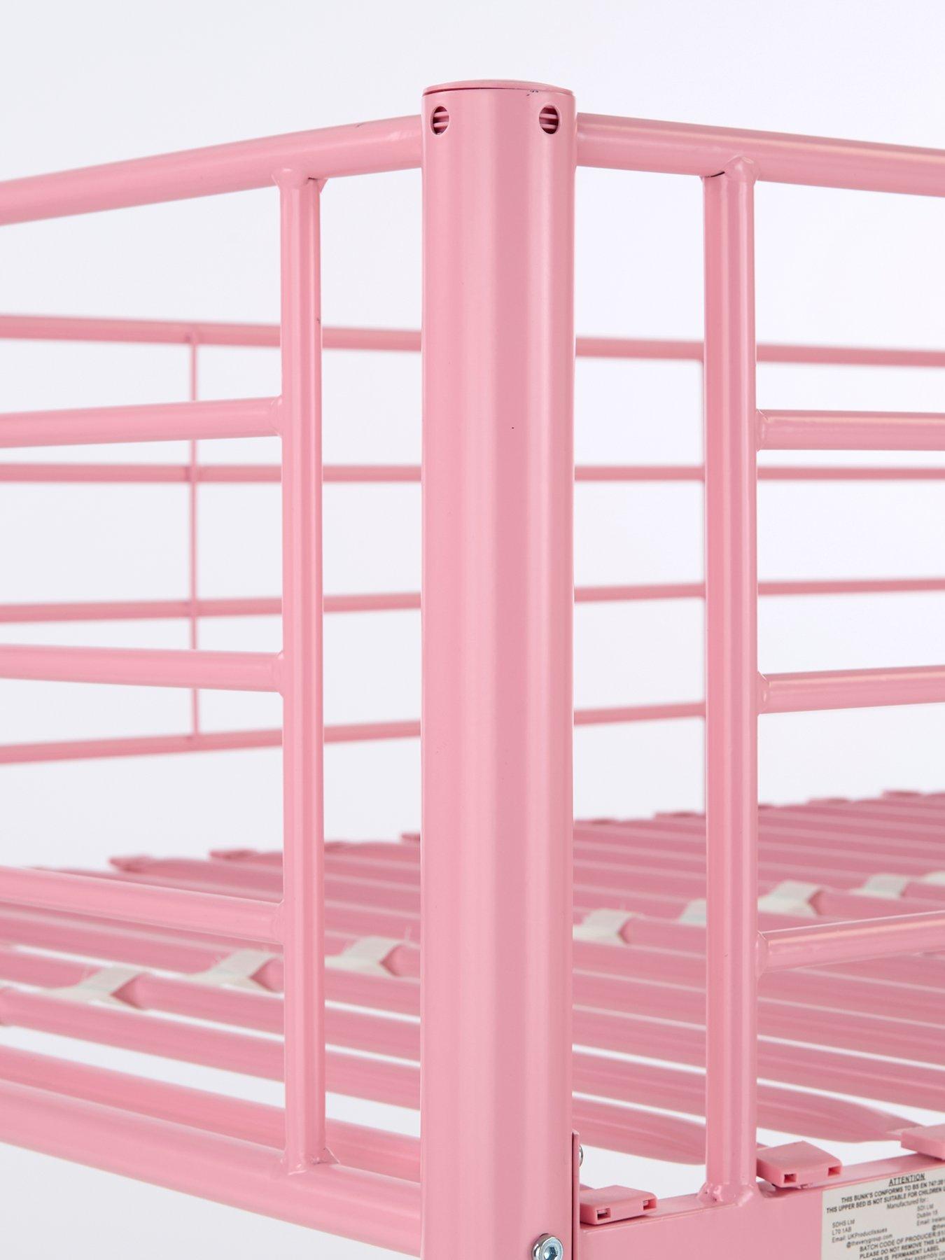 Image 7 of 7 of The Very Collection Domino Mid Sleeper Bed Frame with Mattress Options (Buy &amp; SAVE!) - Pink