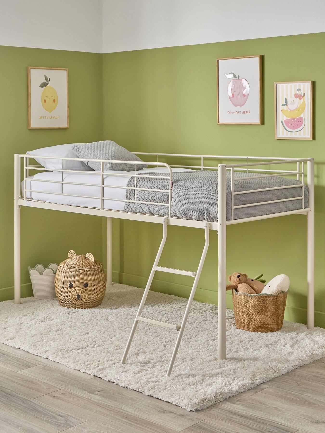 The Very Collection Domino Mid Sleeper Bed Frame with Mattress Options (Buy  &  SAVE!)