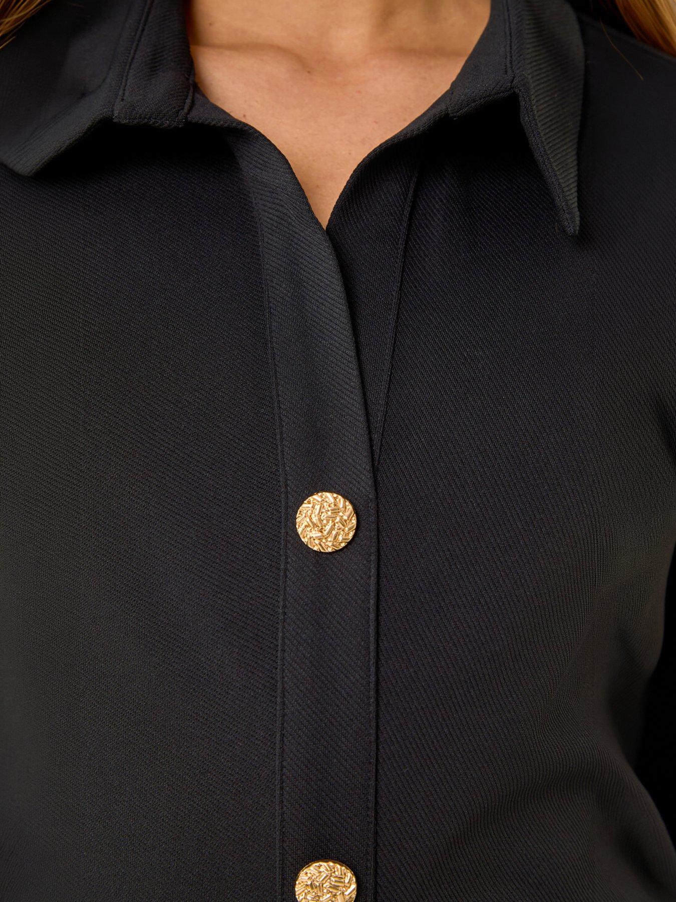  image of roman-dusk-collared-ribbed-midi-dress