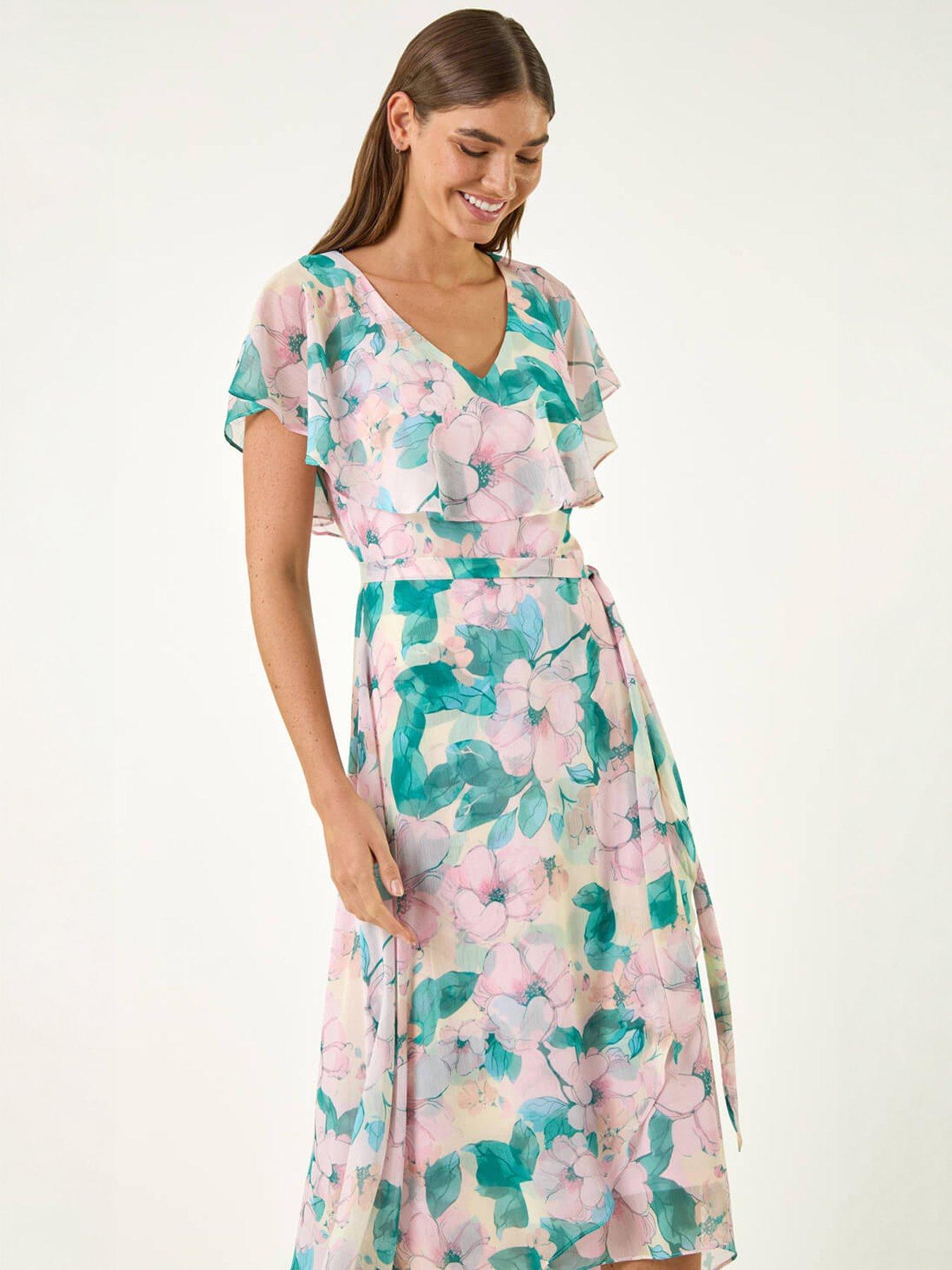  image of roman-floral-chiffon-dress