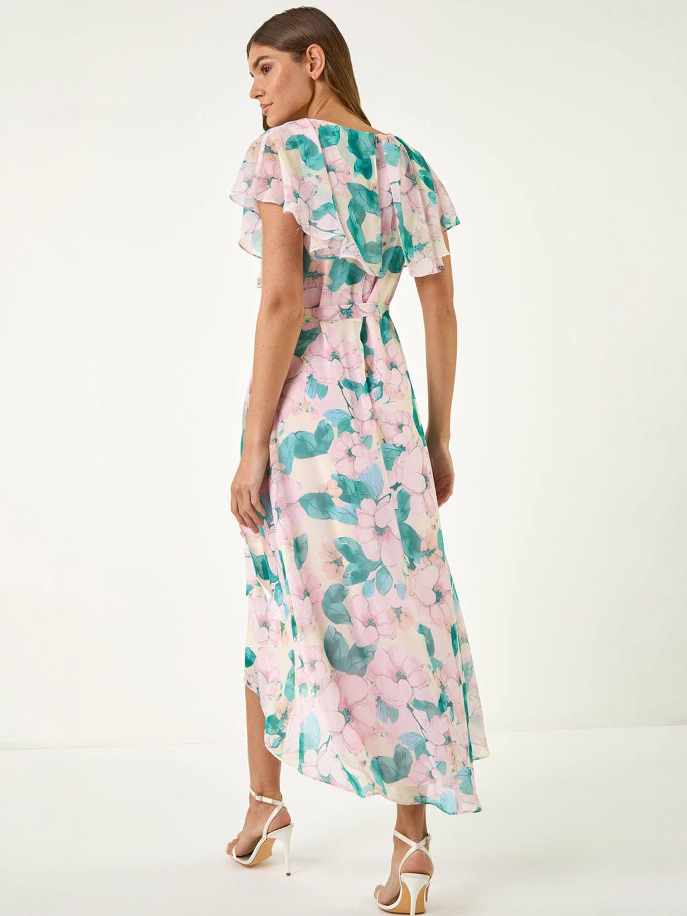  image of roman-floral-chiffon-dress