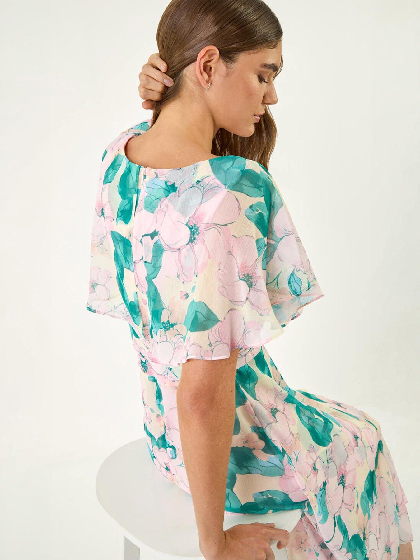  image of roman-floral-chiffon-dress