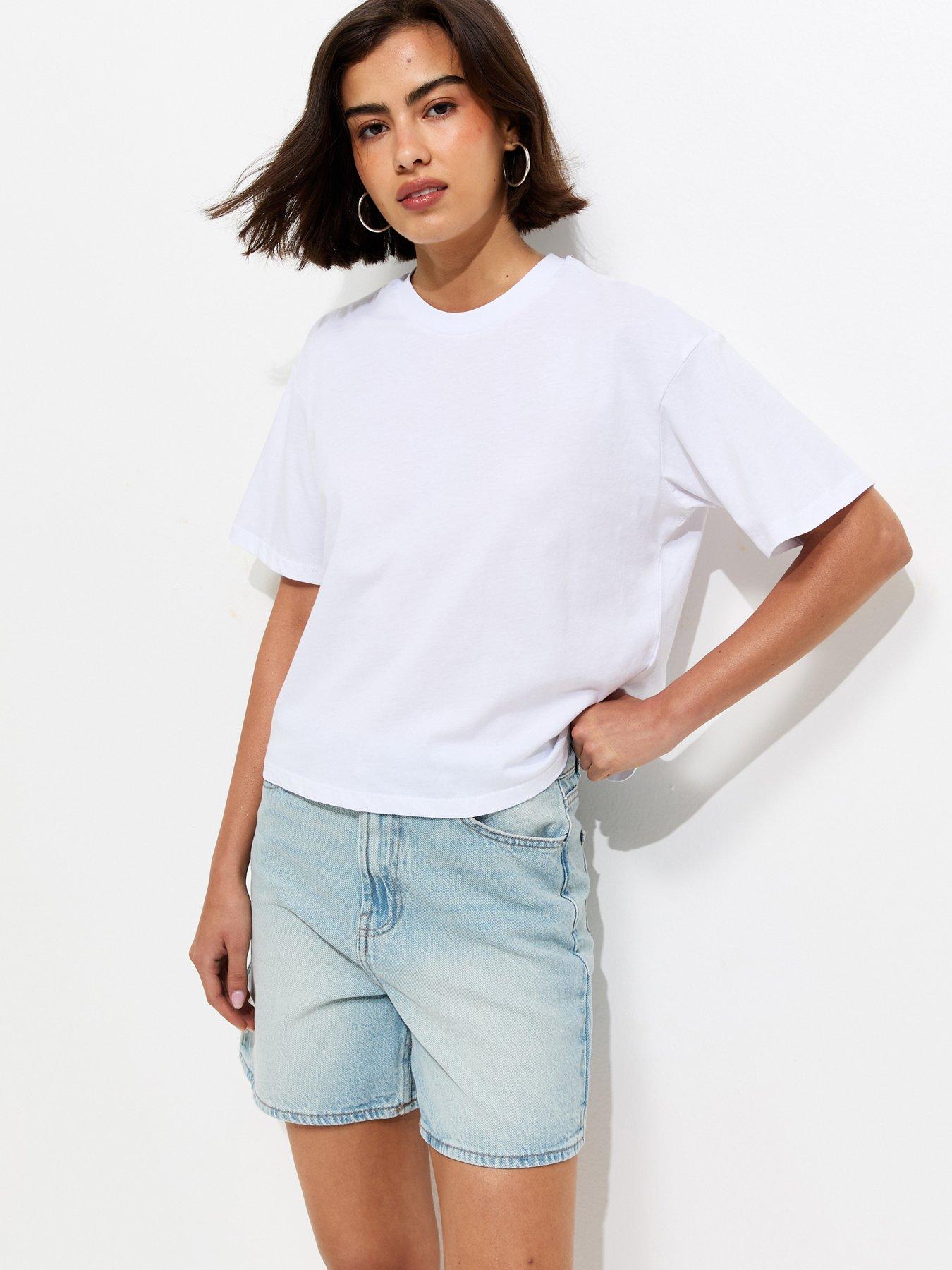 New Look Light Blue Denim Shorts