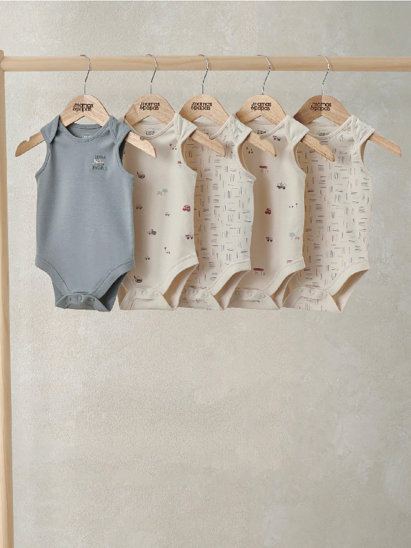 Mamas & Papas Baby Boys 5 Pack Little Explorer Bodysuits - Multi
