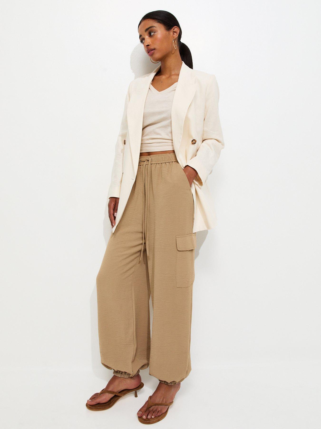 New Look Cargo Balloon Trouser - Camel