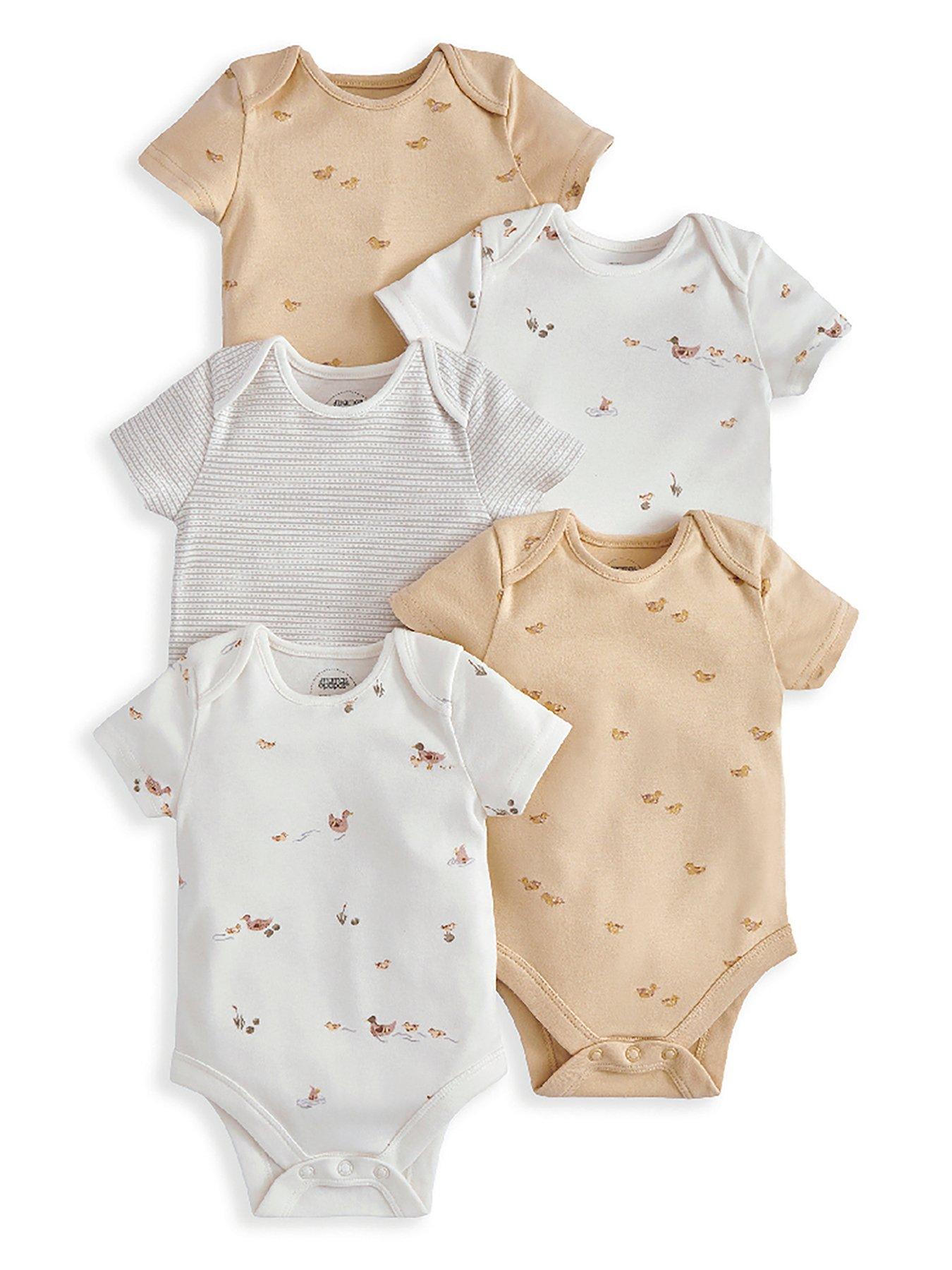 Image 2 of 2 of Mamas & Papas Baby Unisex 5 Pack Duckling Bodysuits - Multi