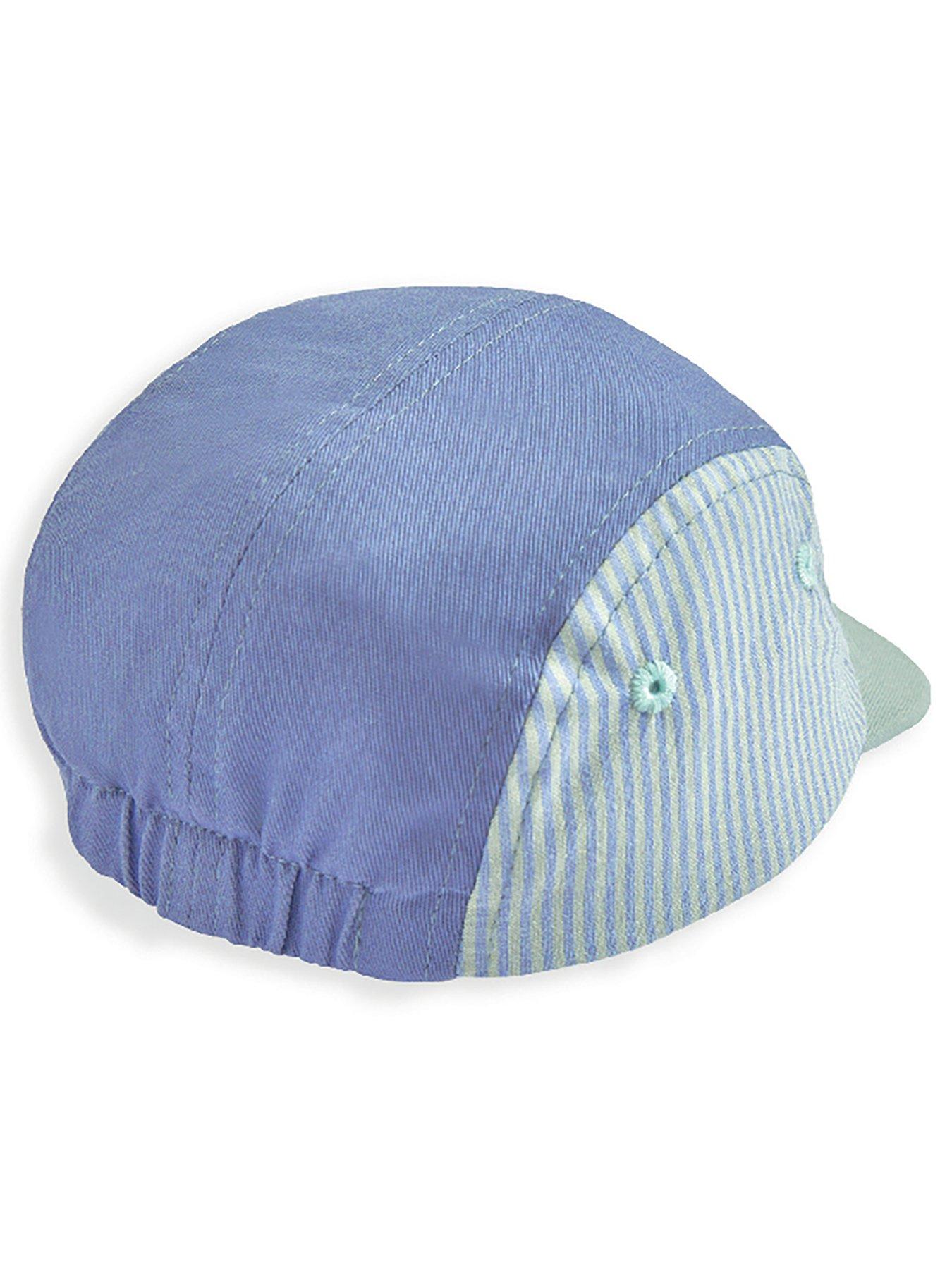Image 3 of 3 of Mamas & Papas Baby Boys Colour Block Stripe Cap - Blue
