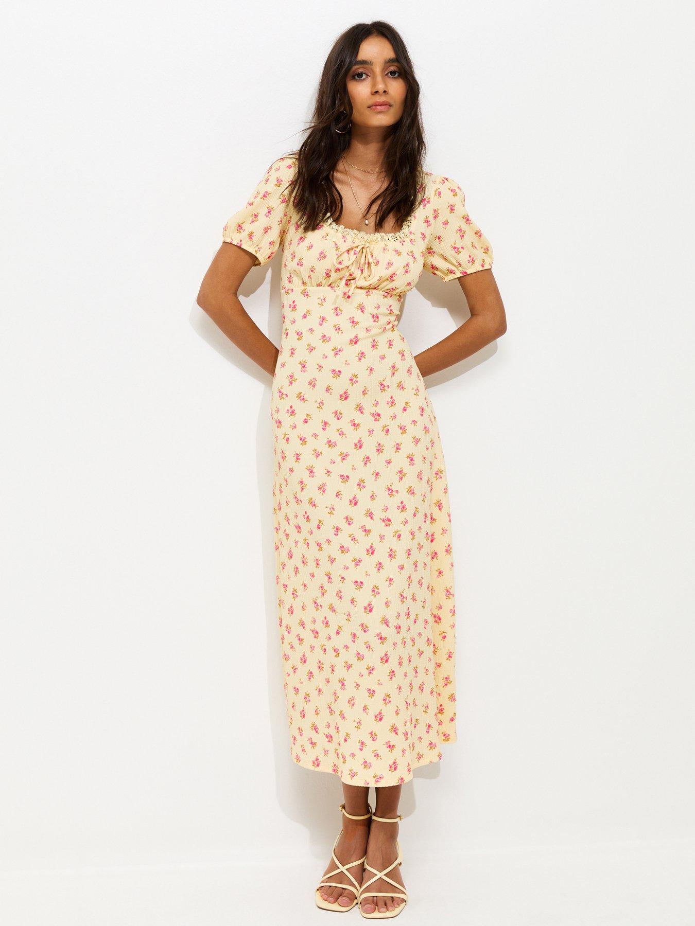 multi green begonia floral jenny halter neck midi dress Violeta Green Floral Midi Dress