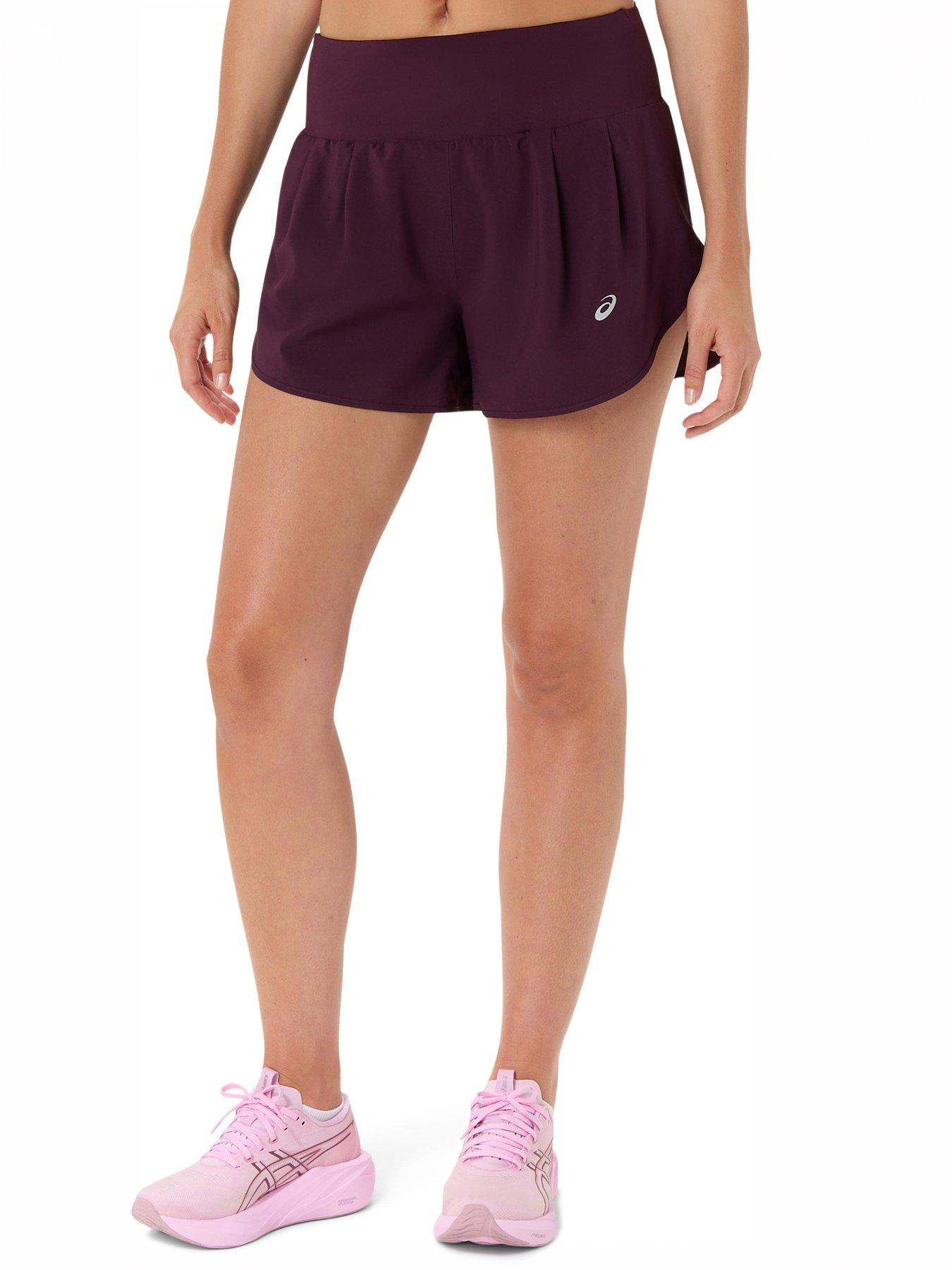 Asics Women's Road 3.5 Inch Shorts - Purple
