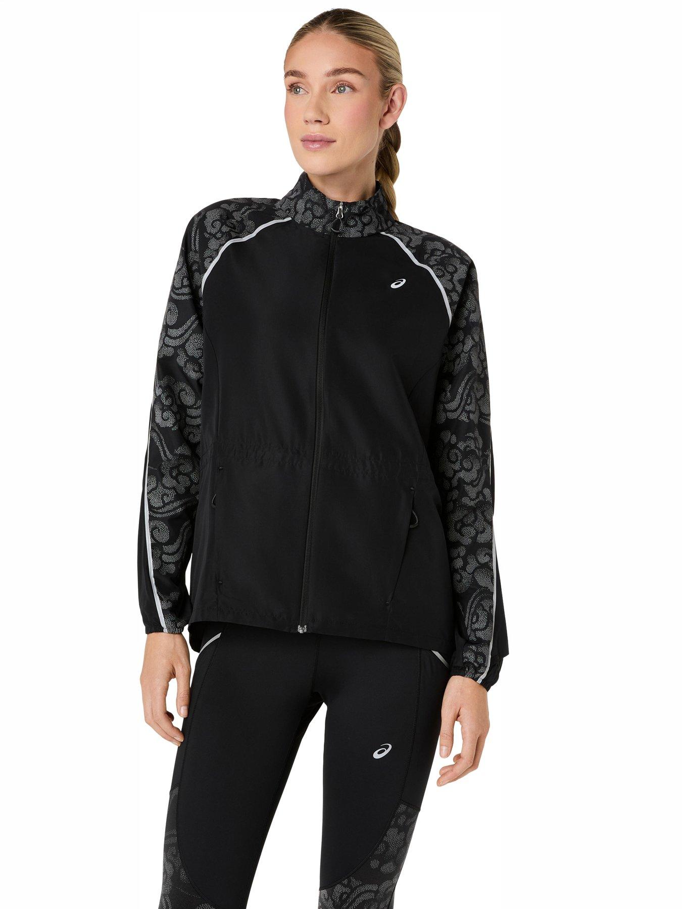 Image 1 of 7 of Asics Womens Running Road Lite-show Packable Jacket - Black