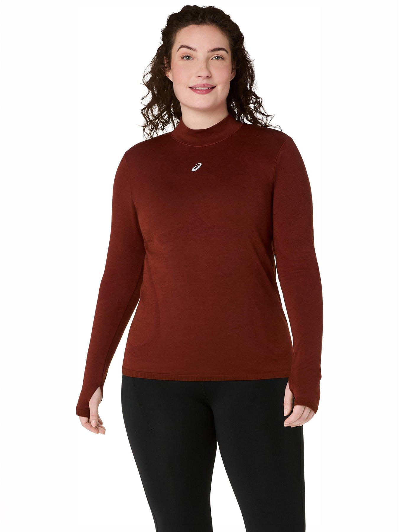 Image 1 of 5 of Asics Womens Seamless Long Sleeve Running Top - Red