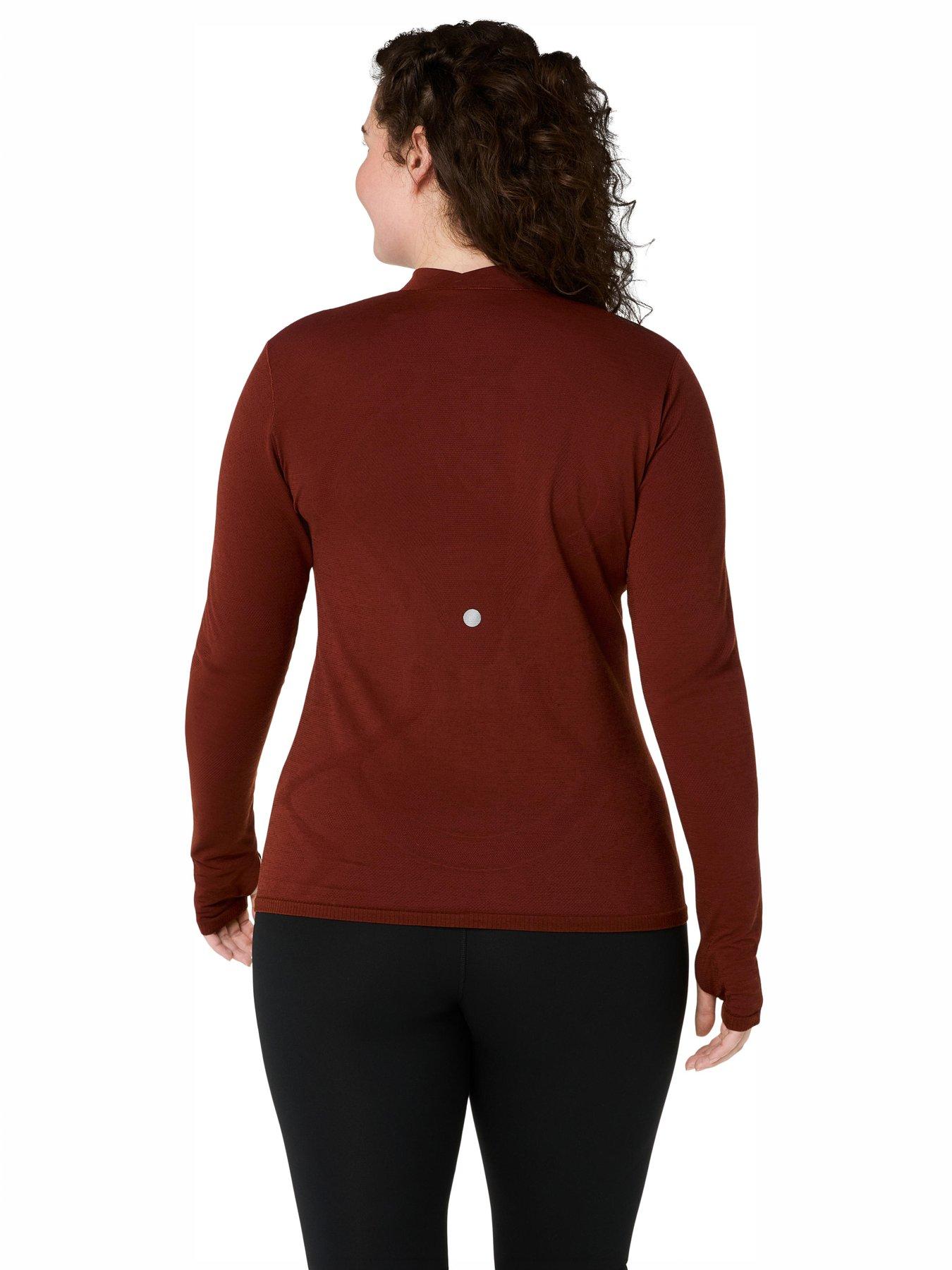 Image 2 of 5 of Asics Womens Seamless Long Sleeve Running Top - Red