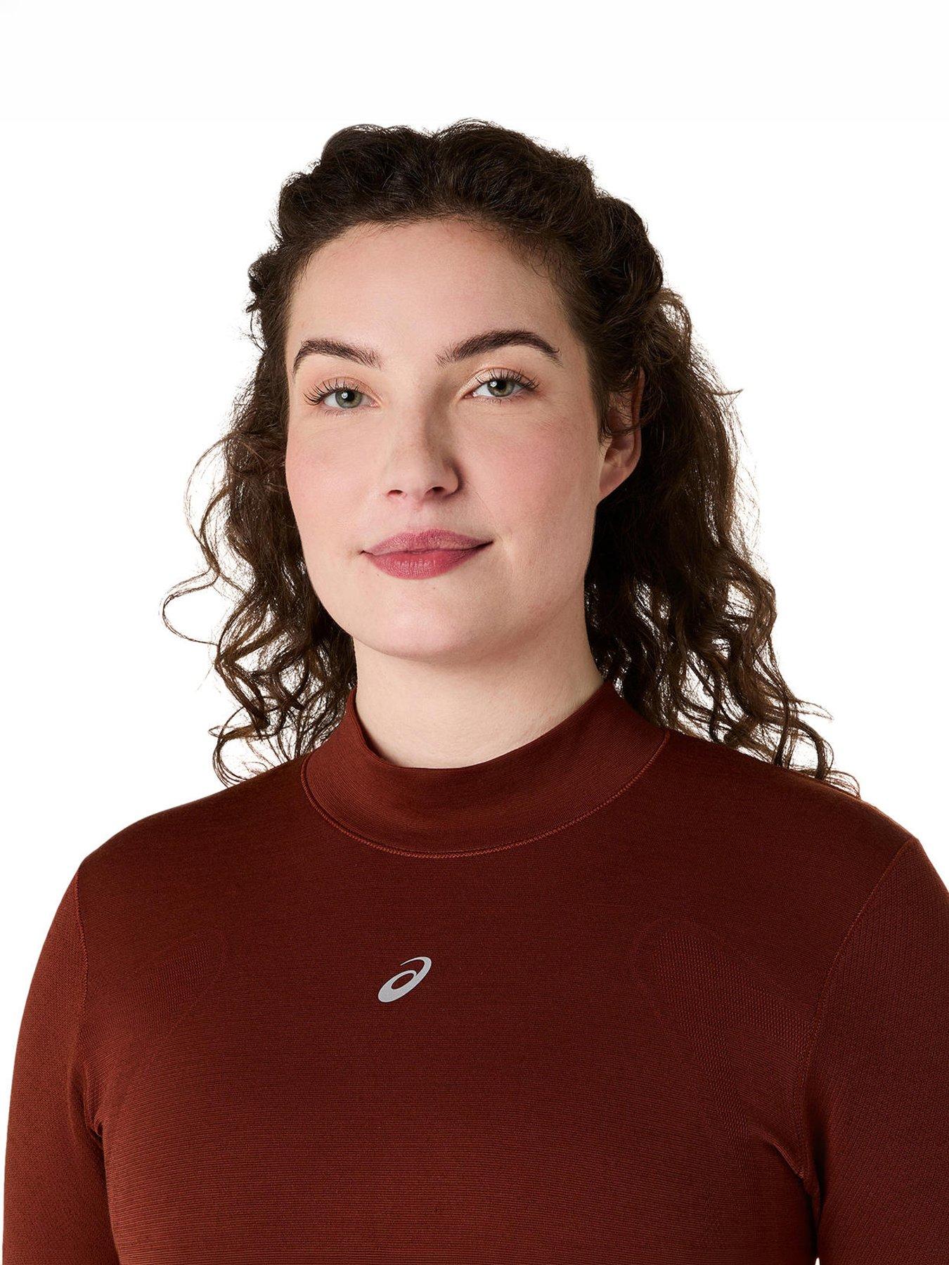 Image 3 of 5 of Asics Womens Seamless Long Sleeve Running Top - Red