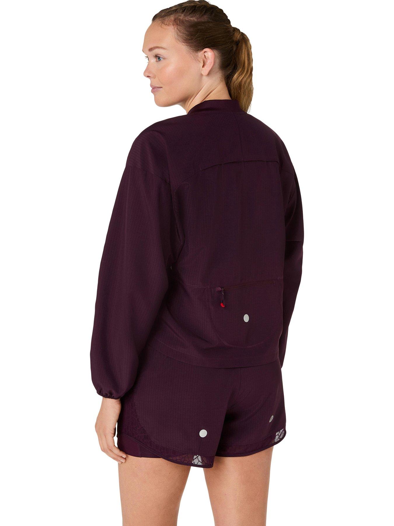 Image 2 of 6 of Asics Womens Running Nagino Run Adjustable Jacket - Brown