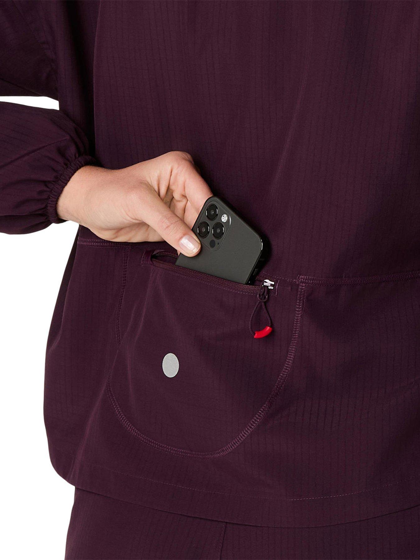 Image 5 of 6 of Asics Womens Running Nagino Run Adjustable Jacket - Brown