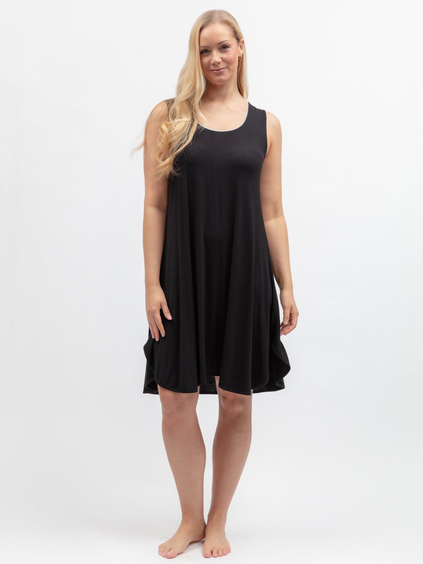 Image 1 of 5 of Cyberjammies Grace Black Jersey Swing Nightdress