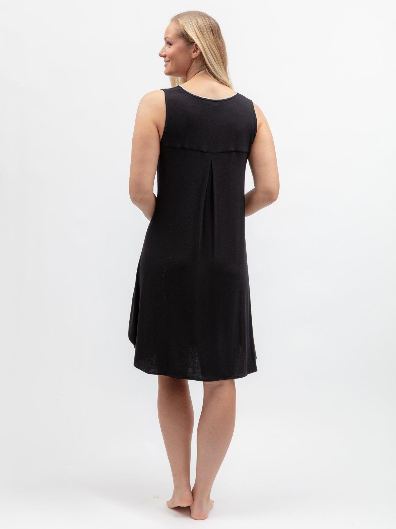 Image 2 of 5 of Cyberjammies Grace Black Jersey Swing Nightdress