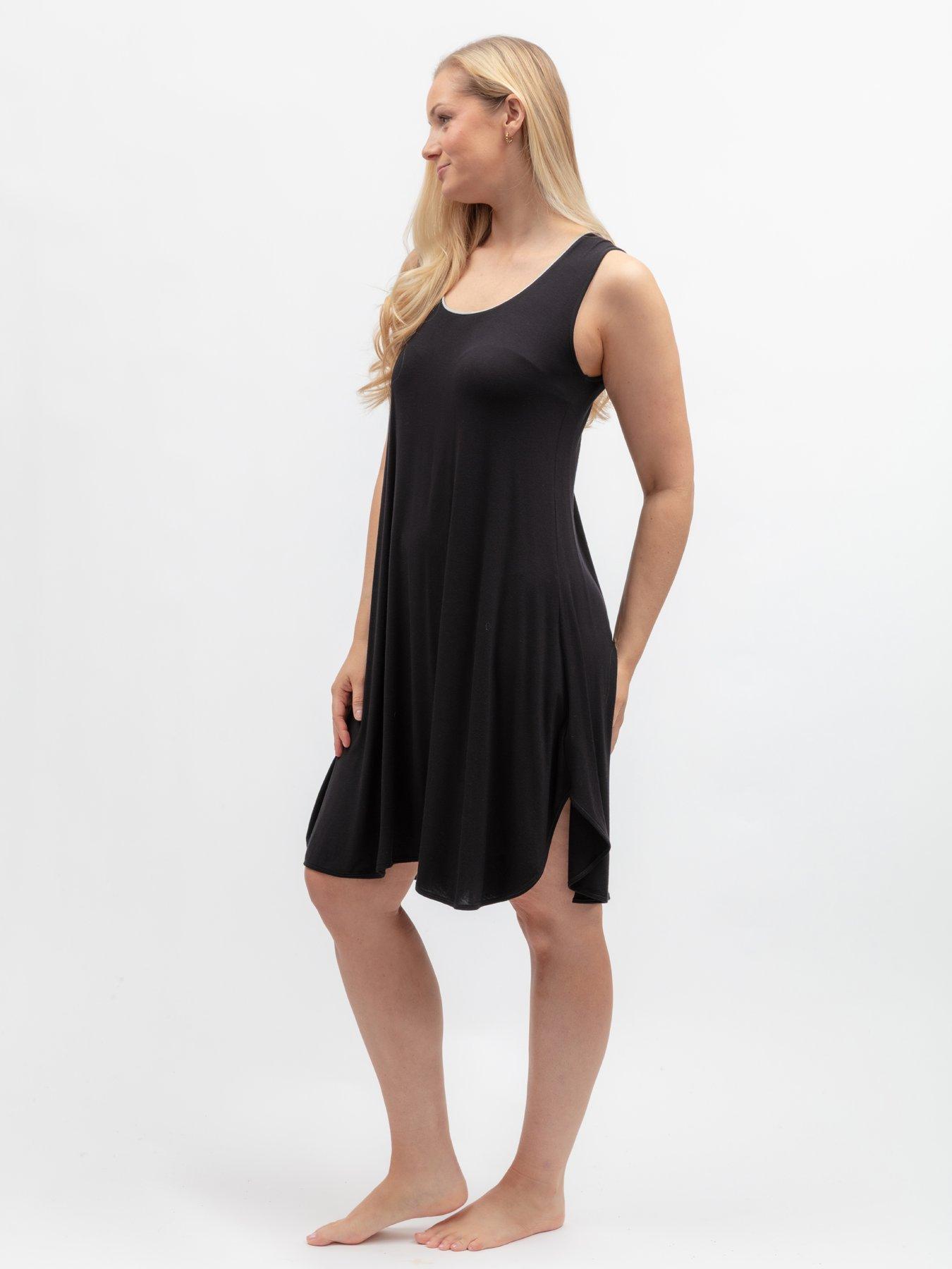 Image 3 of 5 of Cyberjammies Grace Black Jersey Swing Nightdress
