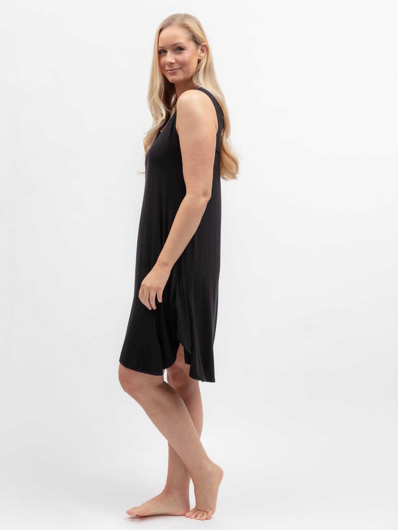 Image 4 of 5 of Cyberjammies Grace Black Jersey Swing Nightdress