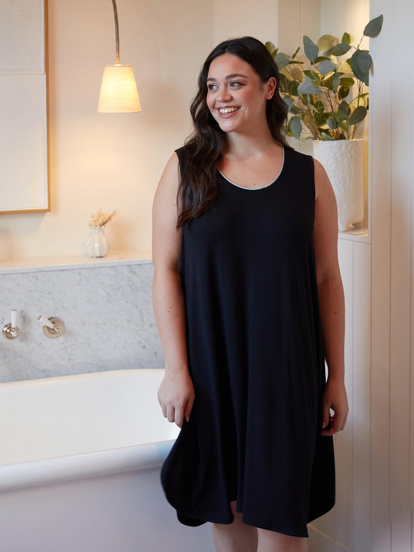 Image 5 of 5 of Cyberjammies Grace Black Jersey Swing Nightdress