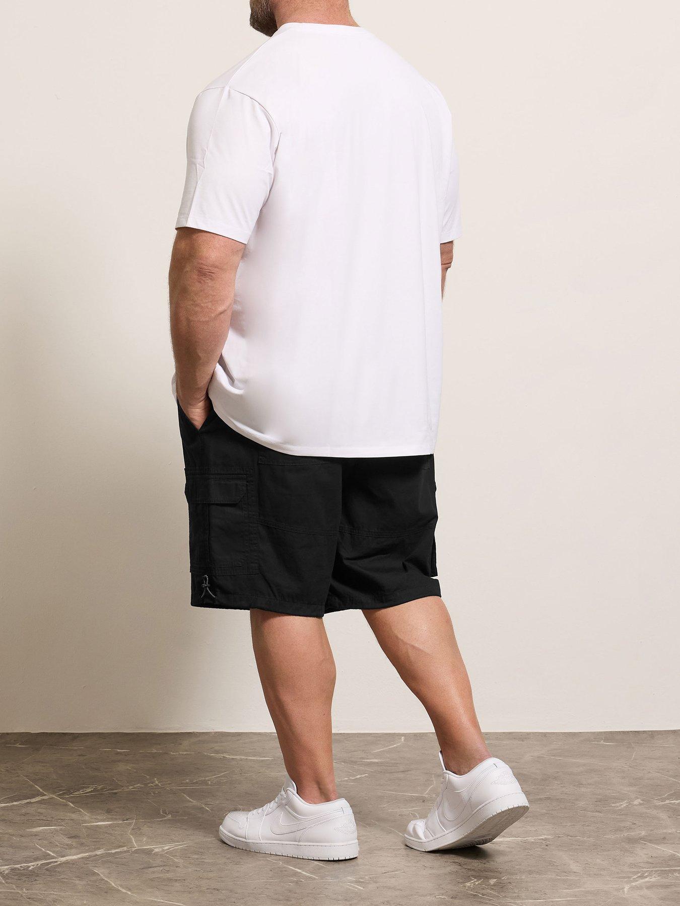 stillFront image of badrhino-cargo-shorts-black