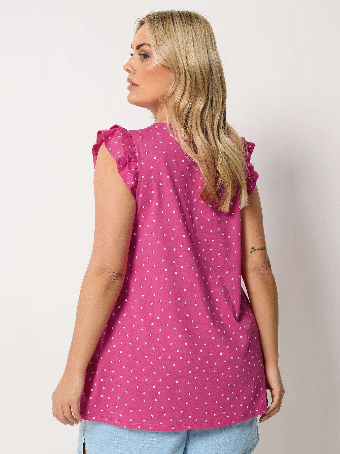 Image 2 of 5 of Yours Curve Frill Sleeve Vest