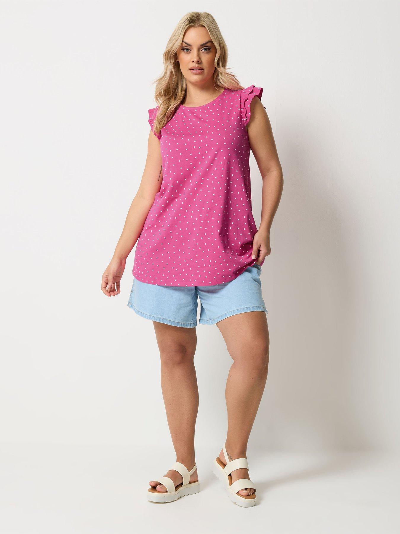 Image 3 of 5 of Yours Curve Frill Sleeve Vest