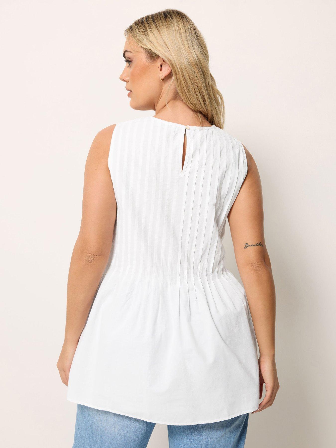 stillFront image of yours-curve-pleated-peplum-top
