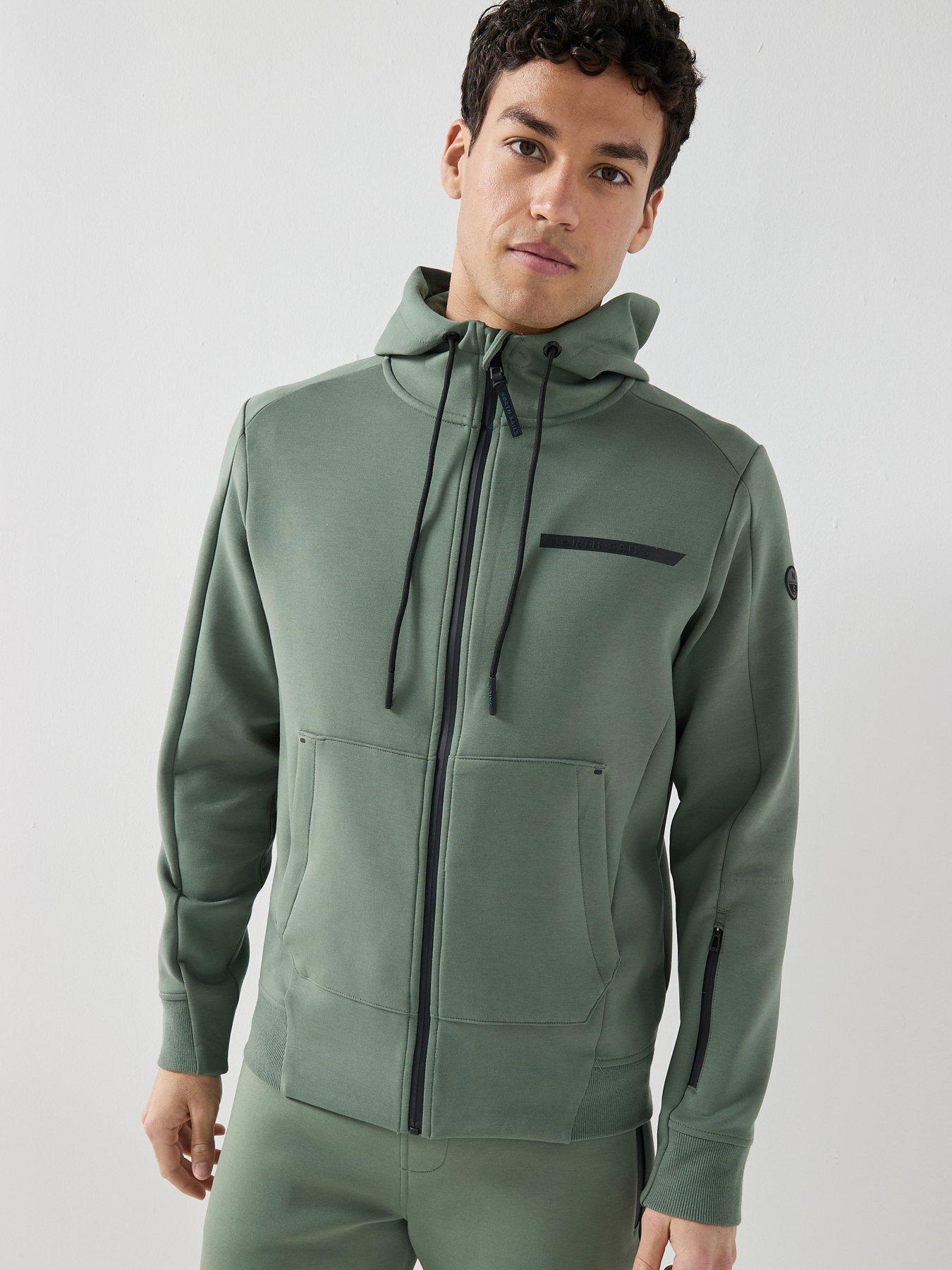 North Sails Tech Full Zip Hoodie - Green