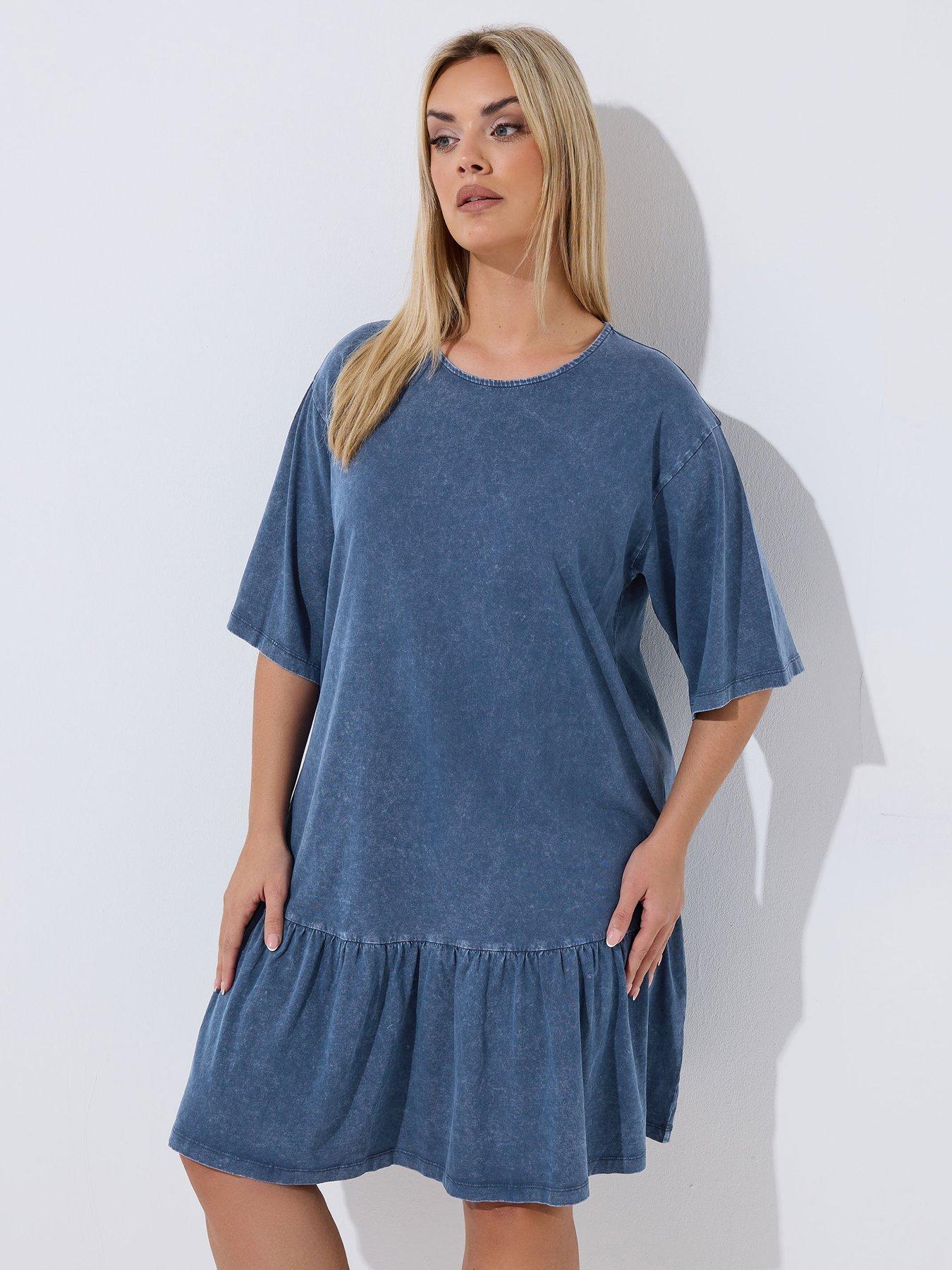 Yours Curve Acid Wash Dress