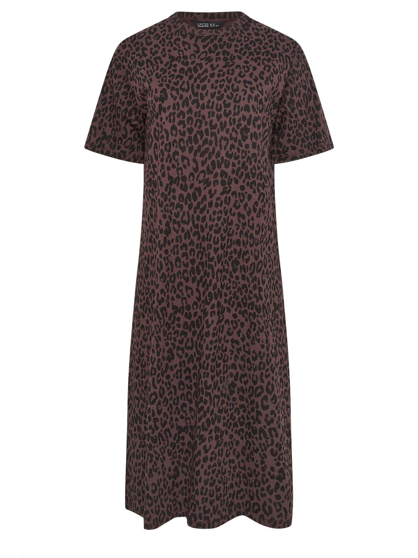 Image 5 of 5 of Yours Curve Leopard Print Maxi Dress